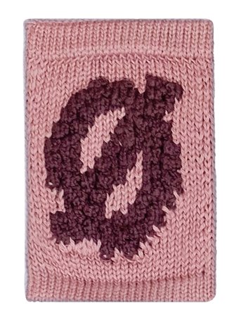 Smallstuff | Knitted Letter Ø, Rose | ONE SIZE 10 cm