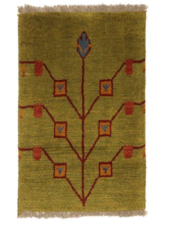 Handknuten Gabbeh 60X90 Orientalisk Ullmatta Liten