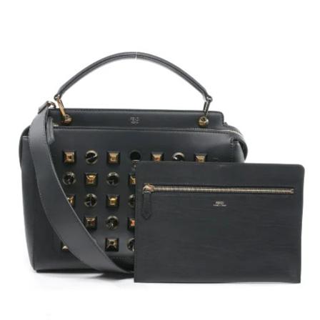 Fendi Vintage, Pre-owned Leather handbags Zwart, Dames, Maat:ONE Size