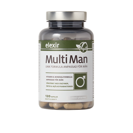 Elexir Pharma Multivitamin Man 120 kapslar