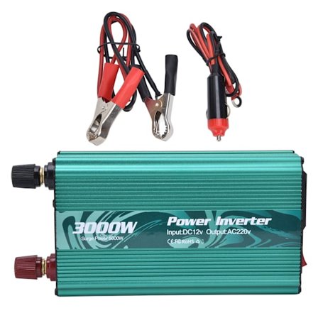 3000W Modifioitu Siniaaltoinvertteri 12V DC - 220V AC Jääkaapille Induktioliedelle