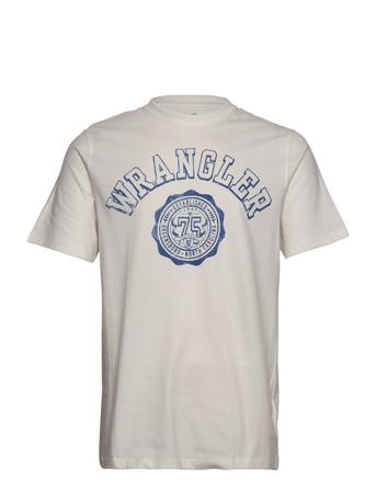 Collegiate Tee T-shirt Beige Wrangler