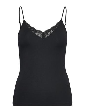 Slfmandy Lace Singlet Noos Black Selected Femme