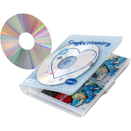 2x3 Fotoalbum Polaroid Bokalbum, Kpop Fotokort CD Fickor Pärm Fotokorthållare för Fujifilm Instax Mini Film, Kreativ Gåva