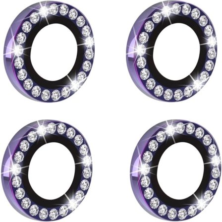 2 SÆT Diamant Kompatibel med iPhone 14 Pro Kamerabeskyttelse Bling Kamerabeskyttelse HD Klar Hærdet Glas Etui-venlig Skærmbeskytter