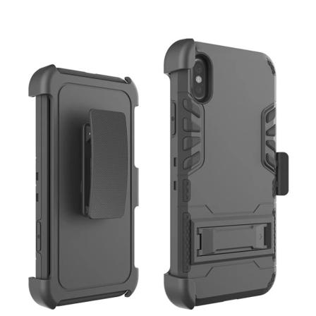 Skyddande Fodral För Iphone X/xs (kan Bäras I Bältet) Svart Svart