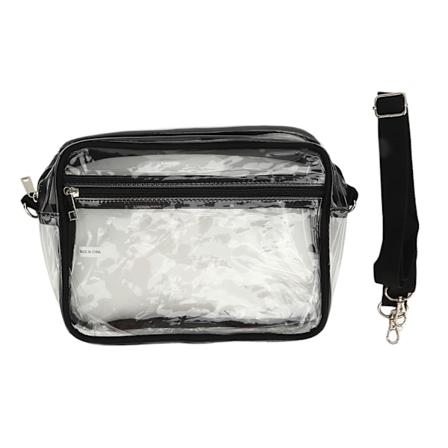 Vandtæt PVC Klar Messenger Bag med justerbar rem - stor kapacitet og rejsevenlig
