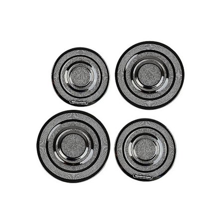 Bil Rustfrit Stål Forreste Bageste Dør Lydhøjttalere Tweeter Gitterramme Dæksel Til Aini 5 Ioniq 2022