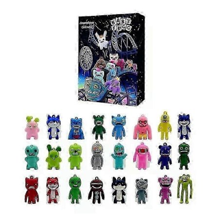 Countdown Fuggler Monster Julekalender 24 Dage med Festlige 3D Blind Boxes[D]