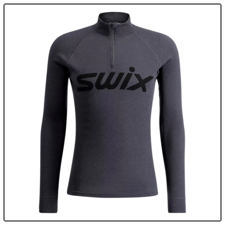 Swix Racex Merino Half Zip M Phantom