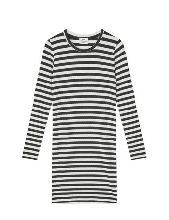 Mads Nørgaard 5X5 Classic Stripe Dubina Short Dress - Black - 152