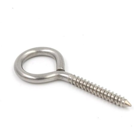 M3*40 304 Rustfritt Stål Skruer Selvgjengende Ringskruer Sau Øye Runde Selvgjengende Skruer med Tommelskruer 20PCS Engros