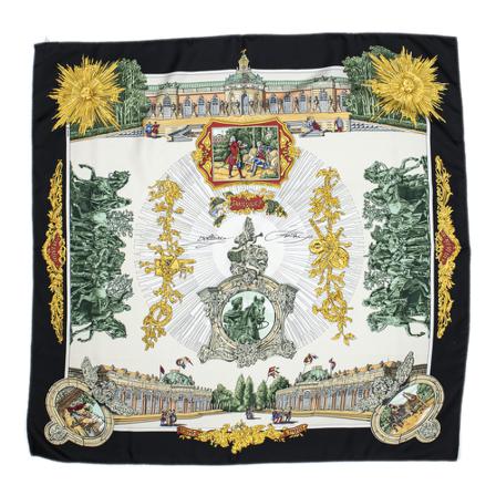 Hermès Vintage, Pre-owned Scarf Zwart, Dames, Maat:ONE Size