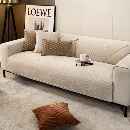 Sofaovertræk - Moderne simpelt sofaovertræk vaskbart sofaovertræk 1-delt sofa slipcover til sektionssofa L-form alle årstider generisk Velve