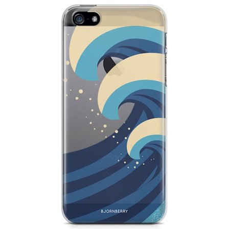 Bjornberry iPhone 5/5S/SE TPU Skal - Vågor