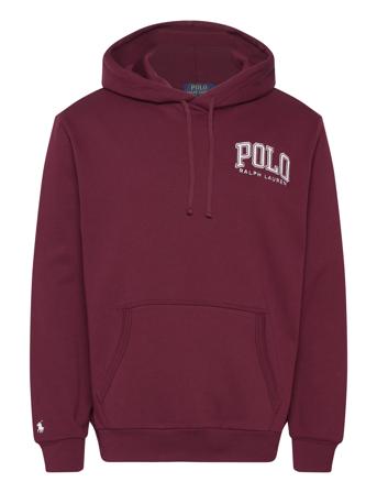 Logo Fleece Hoodie Tops Sweatshirts & Hoodies Hoodies Burgundy Polo Ralph Lauren