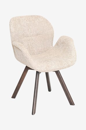 Nordic Furniture Group - Spisebordsstol Bjerke oak b 2 pack - Beige - Stole med armlæn - Fra Homeroom