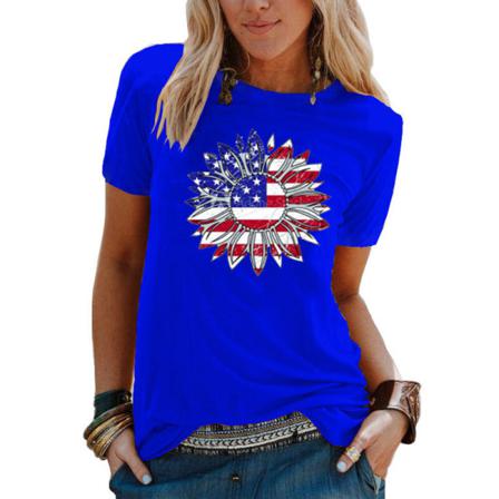 Kvinnor Independence Day T-shirt Kortärmad T-shirt