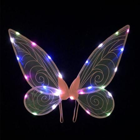 Halloween Barn Led Änglavingar Fairy Vingar Rosa