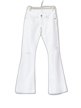 Vita flare jeans från Gina Tricot