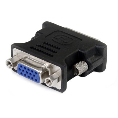 StarTech DVI to VGA Cable Adapter - Black - M/F - DVI-I to VGA Converter Adapter (DVIVGAMFBK) - VGA-adapter
