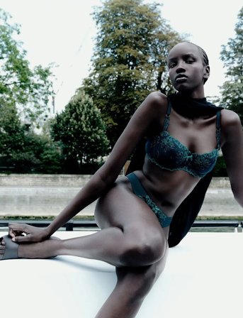 CHANTELLE Champs Elysees Half-Cup Balcony Bra - Green - E x 75