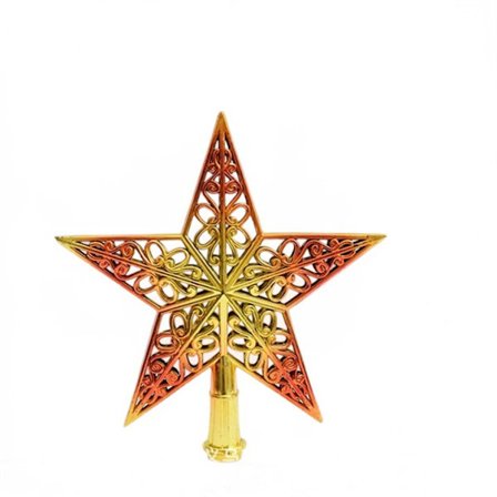 1 Pakke Stjerne Juletræstop Juletræstop Ornament
