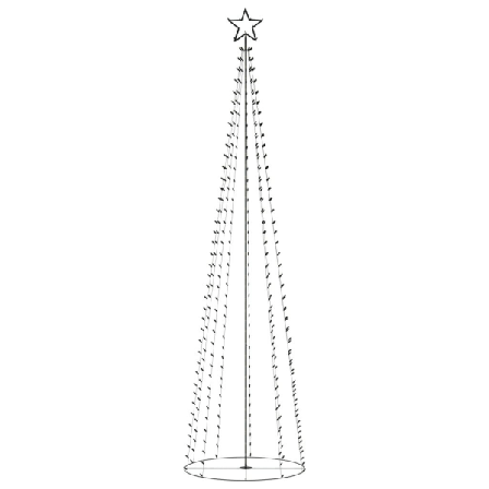 Vidaxl Julgranskon 400 Färgglada Leds 100x360 Cm Multifärg