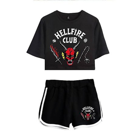 Stranger Things säsong 4 Hellfire Club Top Shorts