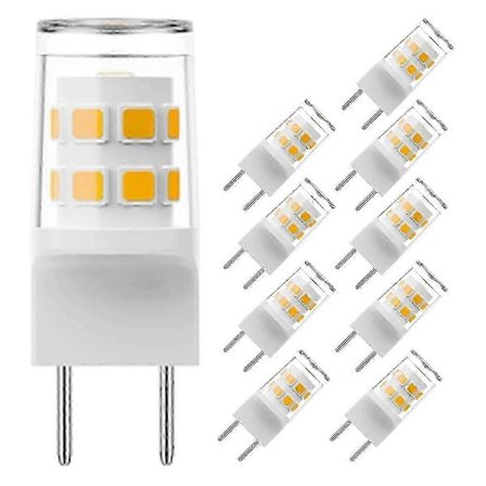 10 stk. G8 LED-pære 3W svarende til halogen 20W-25W T4-lys Bi-Pin G8/GY8.6 base)