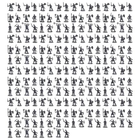 1:72 200/set Plastfigurer Leksakssoldater Män Svärdsmän Action Diy Krigs Scen Leksaker Grå