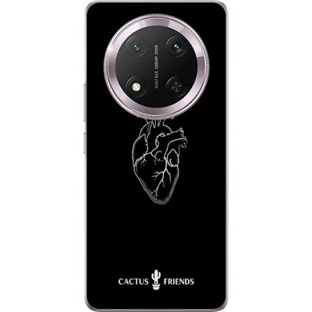 Kompatibel Mobilcover til Honor Honor Magic7 Lite Kaktus og Venner - Midnat Anatomi Hjerte