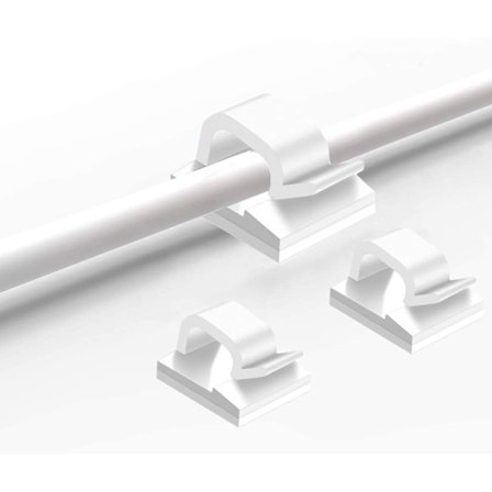 Selvklebende kabelholdere 50-pakning