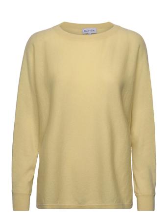 Boat Neck Loose Sweater Pullover Gul Davida Cashmere*Betinget Tilbud