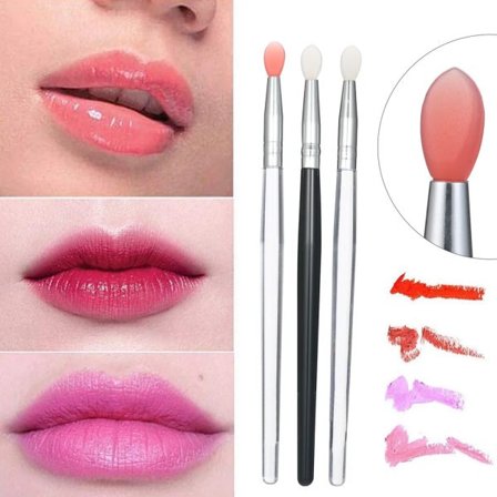 3-pack Silikon Läppmaskborste Mini Läppborste