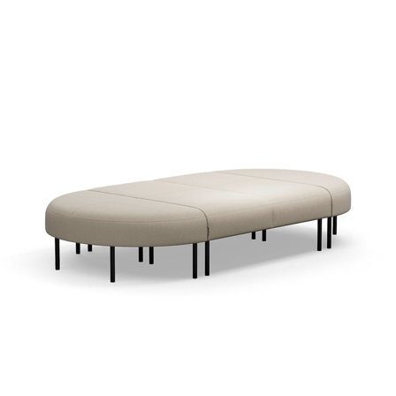 Bänk VARIETY, 8-sits, tyg Pod CS, sand