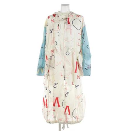 Moncler Pre-owned, Pre-owned Fabric outerwear Beige, Dames, Maat:L,Polyamide