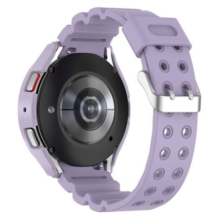 Samsung Galaxy Watch 5 (44mm) / 4 (44mm) klockarmband i silikon med fodral - Lila