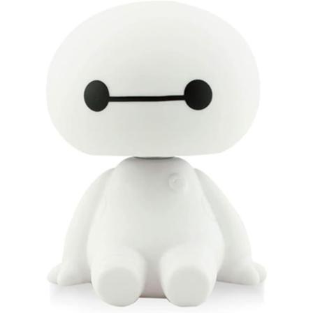 Søt Baymax-dukke som rister på hodet med base og 360 graders rotasjon, ZQKLA