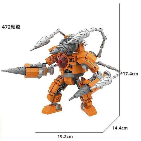 Skibidi Toilet Legetøjsbyggesæt Titans Camera Man Tv Man Cameraman Speakerman Skibidi Toilet Clock Man Titans Drill Speaker 1 stk