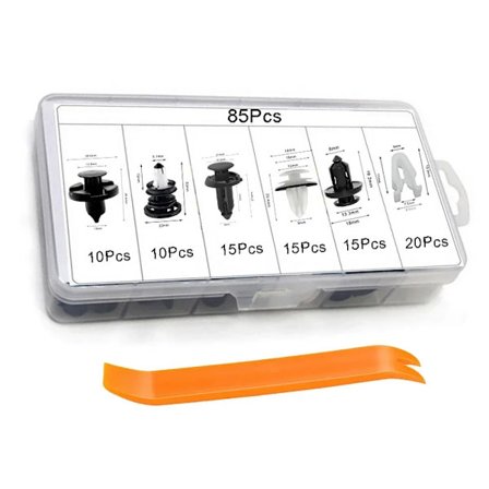 Tesla Model 3 YSX:lle 85 kpl klipsejä, kiinnikkeitä, ovenpaneelin puskurin lokasuojan moottorin konepellin tukitanko Tesla-tarvikkeille