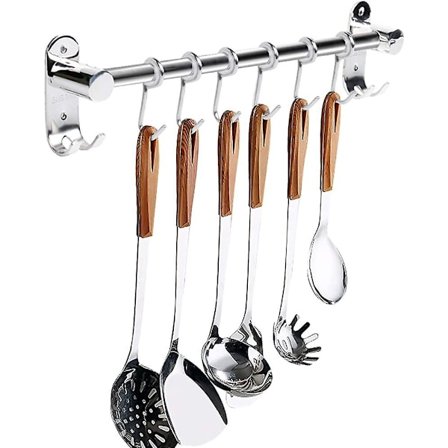 Keittiön kaide keittiöhylly Sus304 ruostumattomasta teräksestä valmistettu ripustustanko mukiteline