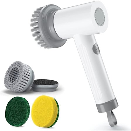 Elektrisk rengjøringsbørste, trådløs håndskrubber, USB-oppladbar