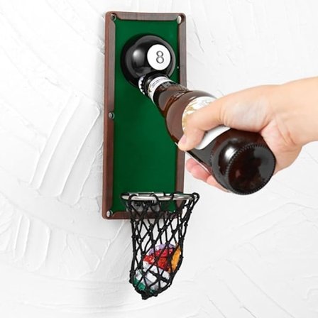 Biljardflasköppnare, väggmonterad flasköppnare med flaska C