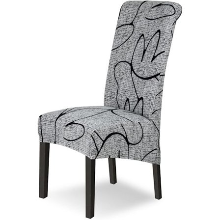 Stoltrekksett med 4 stretch stoltrekk Swing stoler for spisestuestoler Spandex Universal stoltrekk Store spisestuestoltrekk for stol Spisestue 