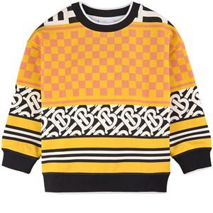 Kids - Burberry Yellow Branded Printed Sweater 6 Years - Jumpers and knitwear - 6 years - Yellow - Junge