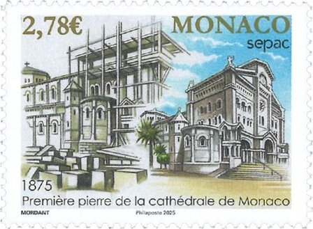Monaco - SEPAC 2025 Arkitektur - Postfrisk frimærke
