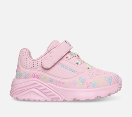 Skechers, JGoldcrown: UNO Lite - Heart Craze, 21, Pink, Pige