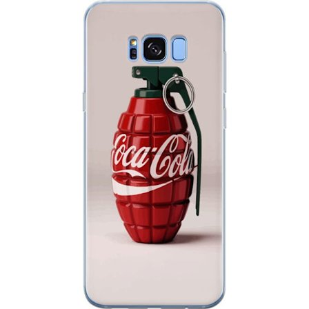 Kompatibel Mobilcover til Samsung Samsung Galaxy S8 Kunstnerisk illustration af Coca Cola granatæble i rødt og grønt, pop art inspireret motiv med