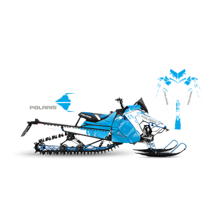 Dekalkit SweTown El-Capitan Blå-Vit - Polaris Axys 800 Rush Pro-X 2015-2018